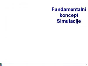 Fundamentalni koncept Simulacije 1 O temi Nezavisnost softvera