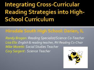 Integrating CrossCurricular Reading Strategies into High School Curriculum