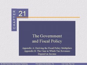 CHAPTER 21 The Government and Fiscal Policy Appendix