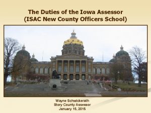 The Duties of the Iowa Assessor ISAC New