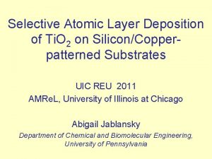 Selective Atomic Layer Deposition of Ti O 2