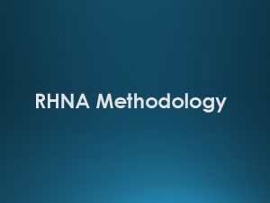 RHNA Methodology RHNA Methodology Status Timing Appeals RHNA