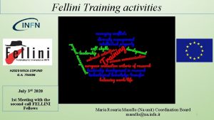 Fellini Training activities H 2020 MSCA COFUND G