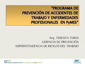 PROGRAMA DE PREVENCIN DE ACCIDENTES DE TRABAJO Y