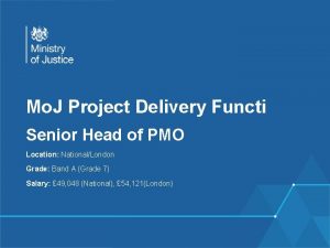 Mo J Project Delivery Functi Senior Head of