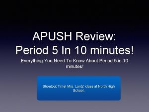 APUSH Review Period 5 In 10 minutes Everything