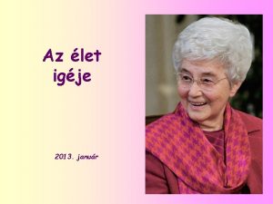 Az let igje 2013 janur A vilg sok