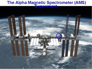 The Alpha Magnetic Spectrometer AMS Experiment Outline Overview