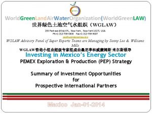 World Green Land Air Water OrganizationWorld Green LAW