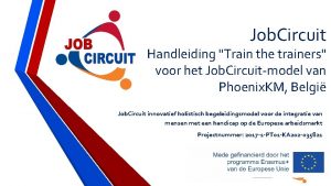 Job Circuit Handleiding Train the trainers voor het