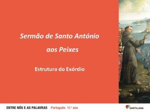 Sermo de Santo Antnio aos Peixes Estrutura do