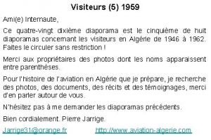 Visiteurs 5 1959 Amie Internaute Ce quatrevingt dixime