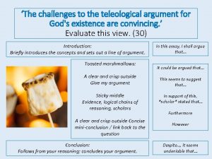 The challenges to the teleological argument for Gods