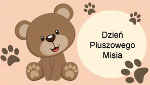 Dzie Pluszowego Misia Zagadka Jest ogromny i brzowy