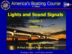 Americas Boating Course 3 Edition rd Lights and