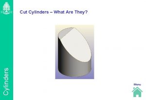 Cylinders Cut Cylinders What Are They Menu This