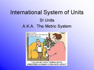 International System of Units SI Units A K