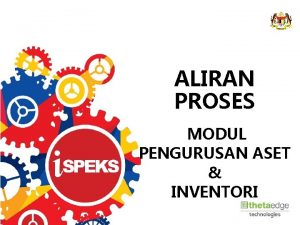 ALIRAN PROSES MODUL PENGURUSAN ASET INVENTORI Senarai Proses