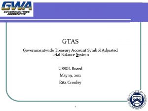 GTAS Governmentwide Treasury Account Symbol Adjusted Trial Balance