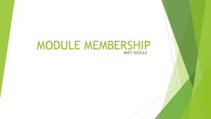 MODULE MEMBERSHIP BNET MODULE SPESIFIKASI MENGUNAKAN codeigniter MENGUNAKAN