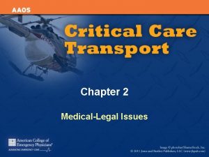 Chapter 2 MedicalLegal Issues Elements That Contribute to