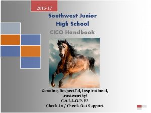 2016 17 Southwest Junior High School Southwest Junior