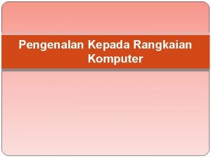 Pengenalan Kepada Rangkaian Komputer Sharing information device Security