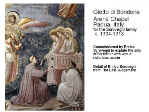 Giotto di Bondone Arena Chapel Padua Italy for