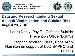 Data and Research Linking Sexual Assault Victimization and