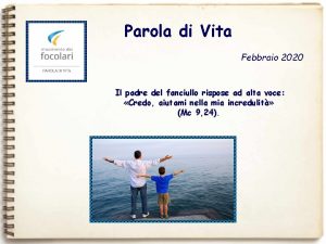 Parola di Vita Febbraio 2020 Il padre del