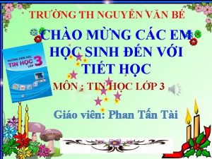 TRNG TH NGUYN VN B CHO MNG CC
