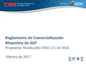 Reglamento de Comercializacin Mayorista de GLP Propuesta Resolucin