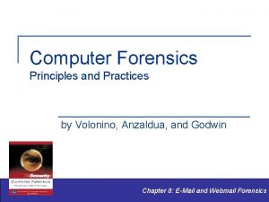 Computer Forensics Principles and Practices by Volonino Anzaldua