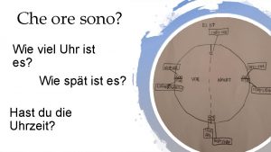 Che ore sono Wie viel Uhr ist es