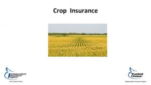 Crop Insurance Crop Insurance Cuts Restored The Bipartisan