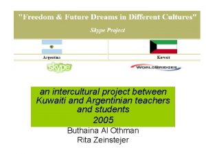 an intercultural project between Kuwaiti and Argentinian teachers