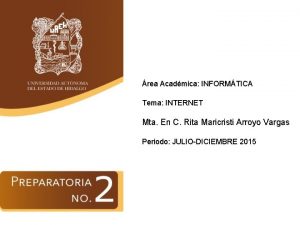 rea Acadmica INFORMTICA Tema INTERNET Mta En C