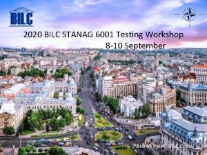 2020 BILC STANAG 6001 Testing Workshop 8 10