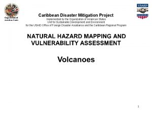 Caribbean Disaster Mitigation Project Implemented by the Organization