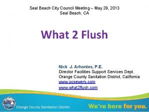Seal Beach City Council Meeting May 29 2013