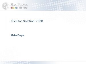 e Sci Doc Solution VIRR Malte Dreyer Ausschnitt