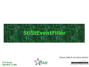 Sti St Event Filler Manuel Caldern de la