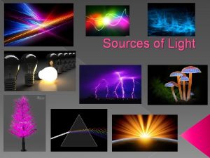 Sources of Light Incandescent Light The production of