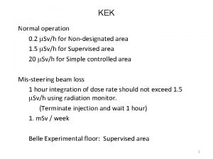 KEK Normal operation 0 2 m Svh for