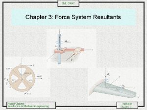 EML 3004 C Chapter 3 Force System Resultants