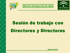 Servicio de Inspeccin de Jan Sesin de trabajo