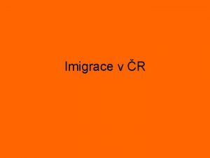 Imigrace v R videa Migrace v CR Ukraina