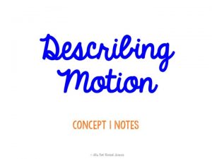 Motion when an object changes its position relative