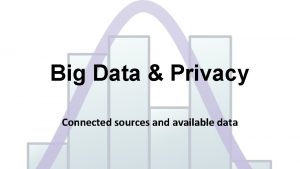 Big Data Privacy Connected sources and available data