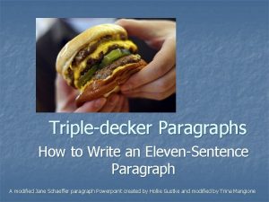 Tripledecker Paragraphs How to Write an ElevenSentence Paragraph